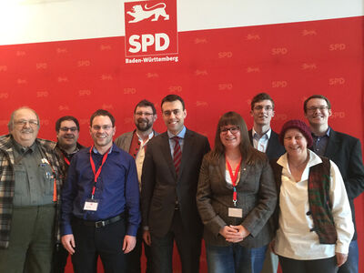 Delegation der SPD Zollernalb mit Dr. Nils Schmid MdL
