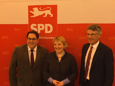 Alexander Maute, Katja Mast MdB, Hans-Martin Haller MdL