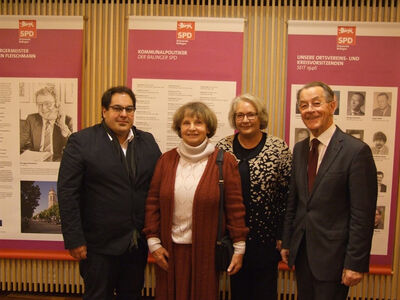 Alexander Maute, Helga Zimmermann-Fütterer, Angela Godawa und Franz Müntefering