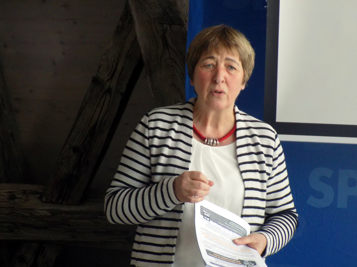 17.02.2018: Doro Moritz, GEW, bei bildungspolitischer Veranstaltung 1